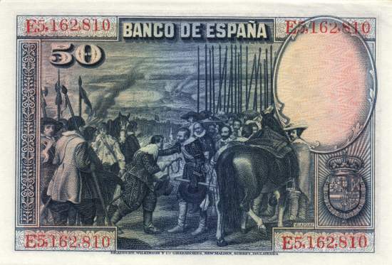 50 Pesetas 15.8.1928